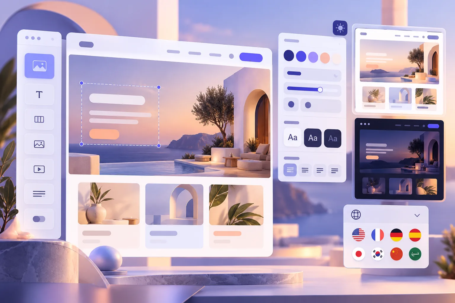 HelSup visual builder and customization